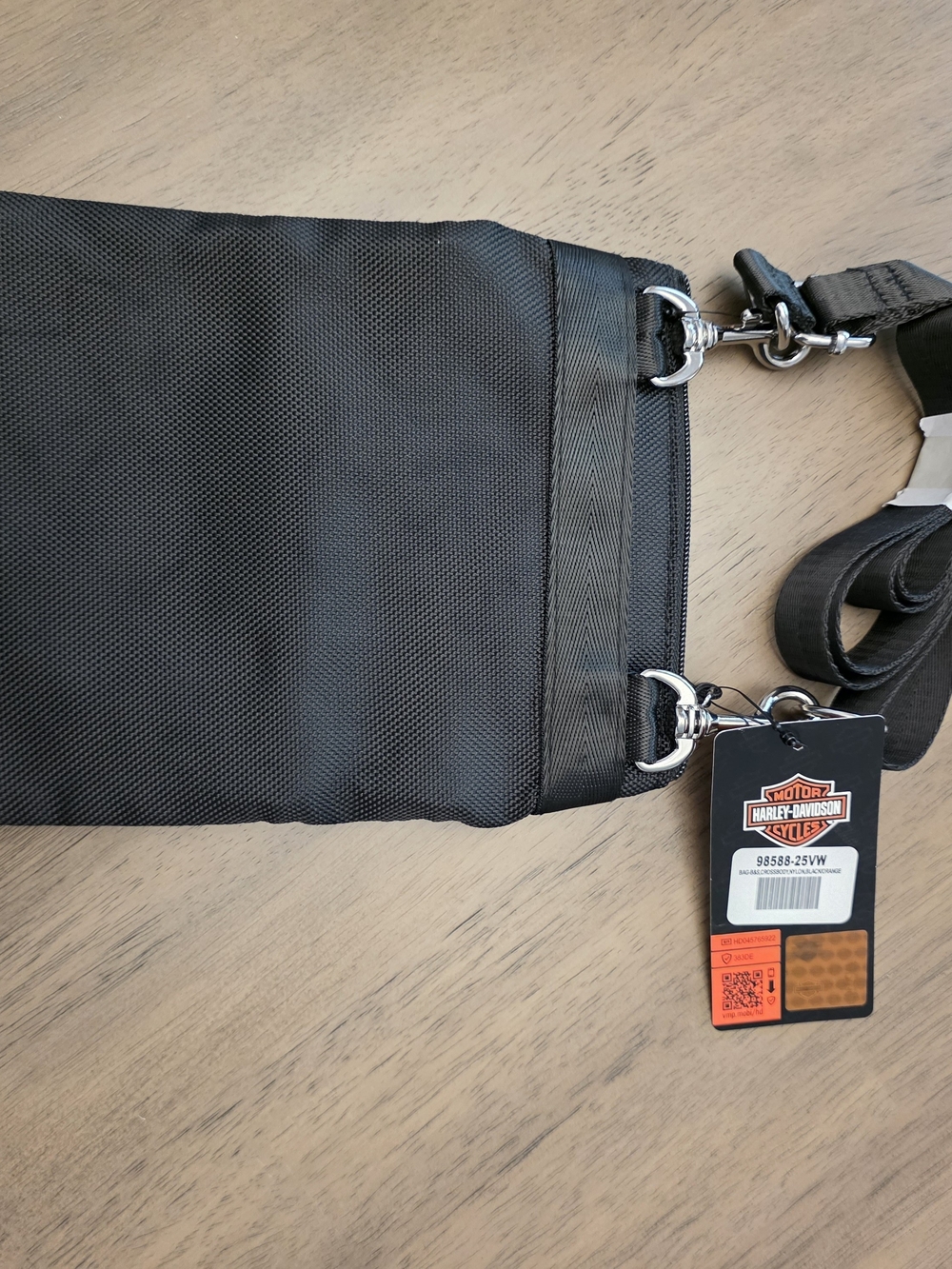 Harley-Davidson Black and Orange Crossbody Bag - Picture 2 of 3